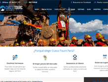 Tablet Screenshot of cuscotoursperu.com